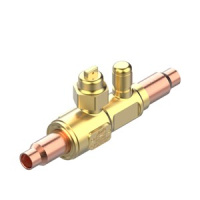 009L6582 Вентиль шаровой Danfoss GBCT 10s (ODF 3/8" : пайка, сервисный штуцер, 140 бар)