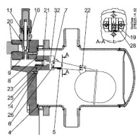 027B2051 Danfoss поплавок в сборе