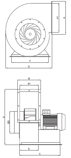 Вентилятор Bahcivan ALC 8T низкого давления
