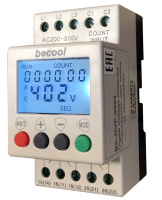 Трехфазное цифровое реле контроля напряжения Becool BC-DVP-3803