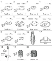 027F3385 Danfoss комплект для кап. ремонта для PM 50 (V-образный конус)