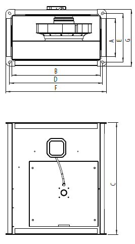 Вентилятор Bahcivan BDKF 60-35 B канальный прямоугольный