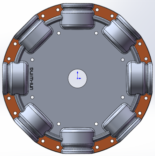 Ступица (HUB) W-8 осевого вентилятора