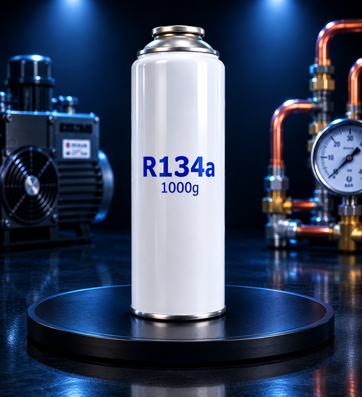 Фреон R134a (Хладон R134a)  (1,0 кг) с вентилем / под клапан
