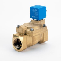 042U471832 Danfoss клапан электромагнитный EV220W 18B G 34E NC000 AS230CS, Ду 18 мм, латунь, EPDM, G 3/4, НЗ, с катушкой