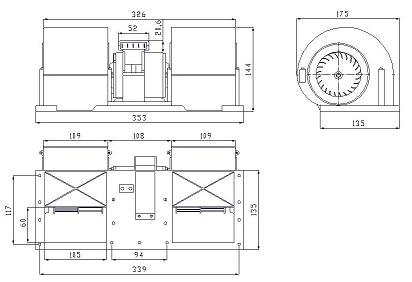 Вентилятор  Kormas 722 350 04 отопления