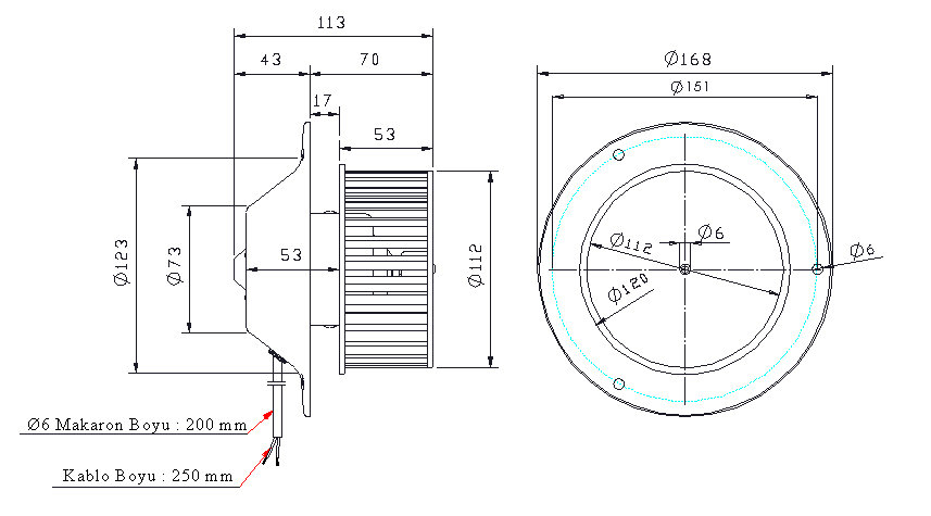 Вентилятор  Kormas 672 150 01 отопления
