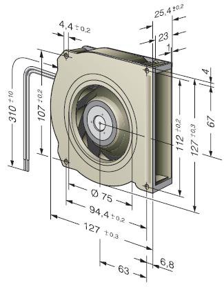 Вентилятор Ebmpapst RLF100-11/18/2HP-182 компактный DC