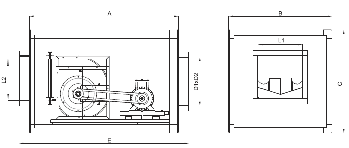 Приточно-вытяжная установка Bahcivan BHV-R 355