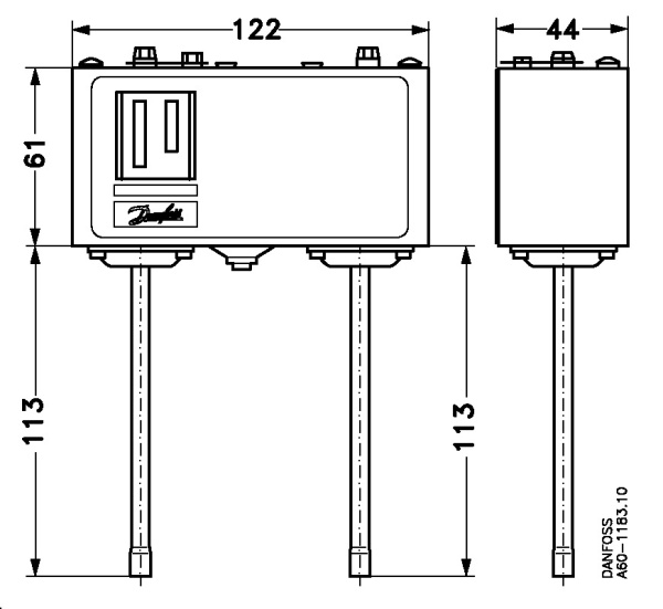 060-129966 Danfoss KP15A Реле давления -0,2-7,5 / 8-32 бар