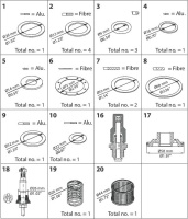 027F3382 Danfoss комплект для кап. ремонта для PM 15 (V-образный конус)