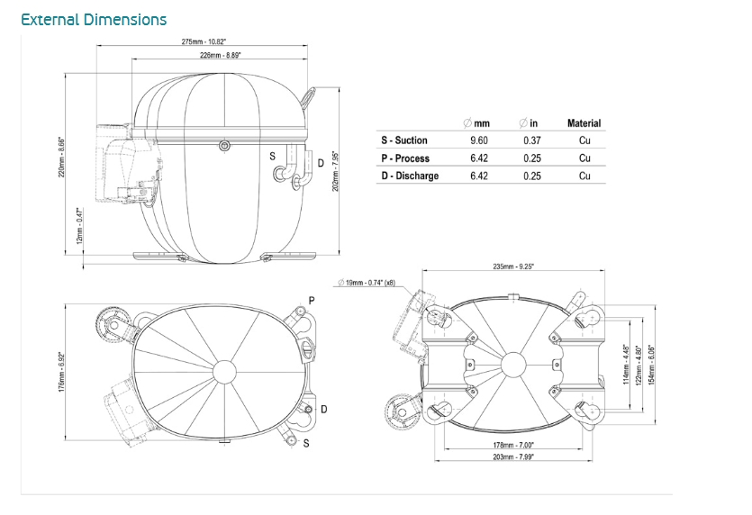 NT 6217U компрессор Embraco