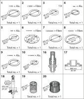 027F3383 Danfoss комплект для кап. ремонта для PM 32 (V-образный конус)