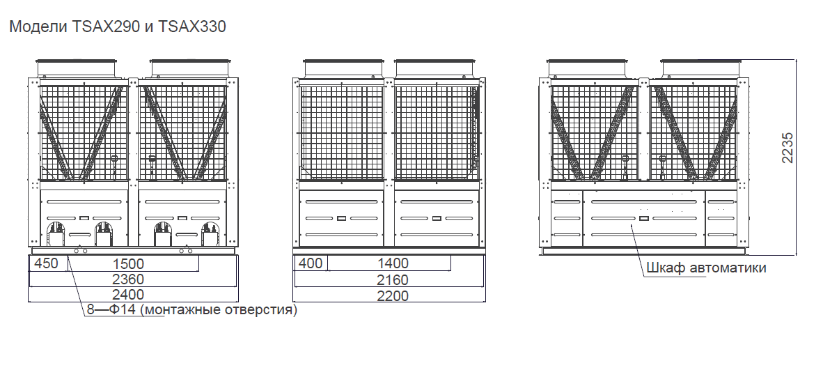 TSAX290BR компрессорно-конденсаторный блок