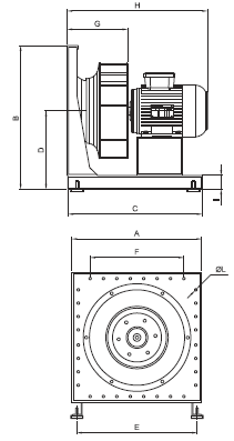 Вентилятор Bahcivan BPF 560 прямоточный