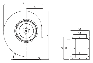 Вентилятор Bahcivan BORKA 560 среднего давления