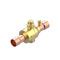 009L6451 Вентиль шаровой Danfoss GBCT 28s (ODF 1 1/8" : пайка, сервисный штуцер, 140 бар)