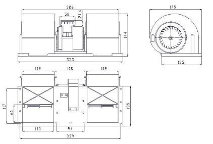 Вентилятор  Kormas 722 350 00 отопления