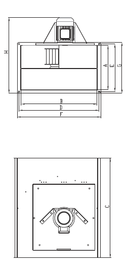 Вентилятор Bahcivan BSKF-R 280-6 канальный дымосос