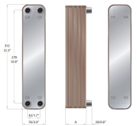 021H7854 Danfoss теплообменник микропластинчатый MPHE D22-4
