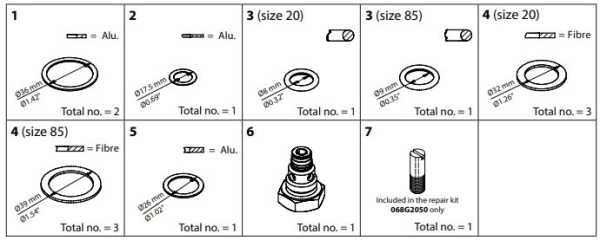 068G2056 Danfoss клапанный узел TEA 20-20