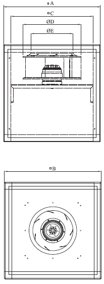Вентилятор Bahcivan BKEF-R 450 кухонный вытяжной