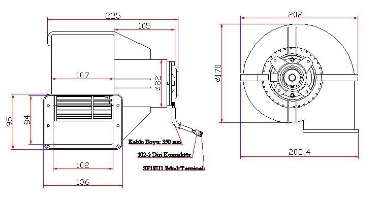 Вентилятор  Kormas 702 415 01 отопления