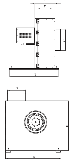 Вентилятор Bahcivan BKEF 355T кухонный вытяжной