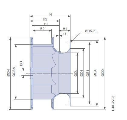 Вентилятор Ziehl-abegg RH40C.CR/SM20  арт.113913 с зажимной ступицей