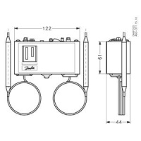 060L113166 Danfoss термостат KP98