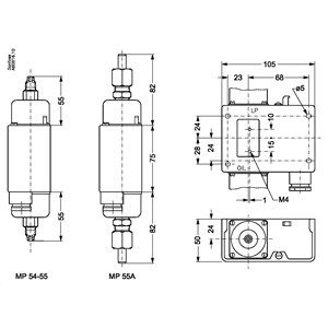 060B029666 Danfoss дифференциальное реле давления MP55А