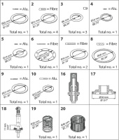 027F3371 Danfoss комплект для кап. ремонта для PM 25 (стандартный конус)
